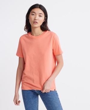 Superdry Organic Cotton Standard Label Női Pólók MélyKorall | JPFZQ2943